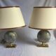 Pair of French 70s lamps Philippe Barbier style