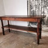 Draper table, oak wood console