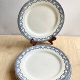 6 flat iron earth plates from Salins, 19th century