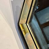 Vintage floral octagonal mirror