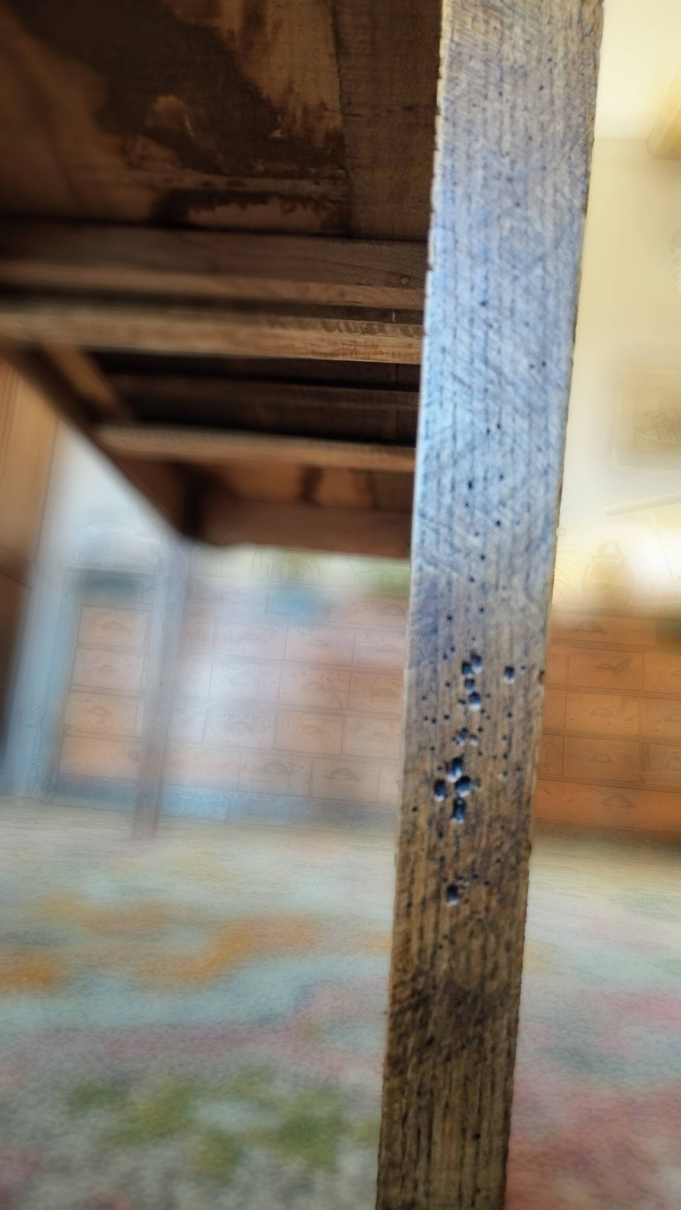 Farm table in sold oak