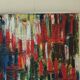 Original vintage abstract oil on canvas