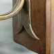 Medieval 2-light chandelier ~ hammered and patinated wrought iron ~ oak ~ 60s ~ France