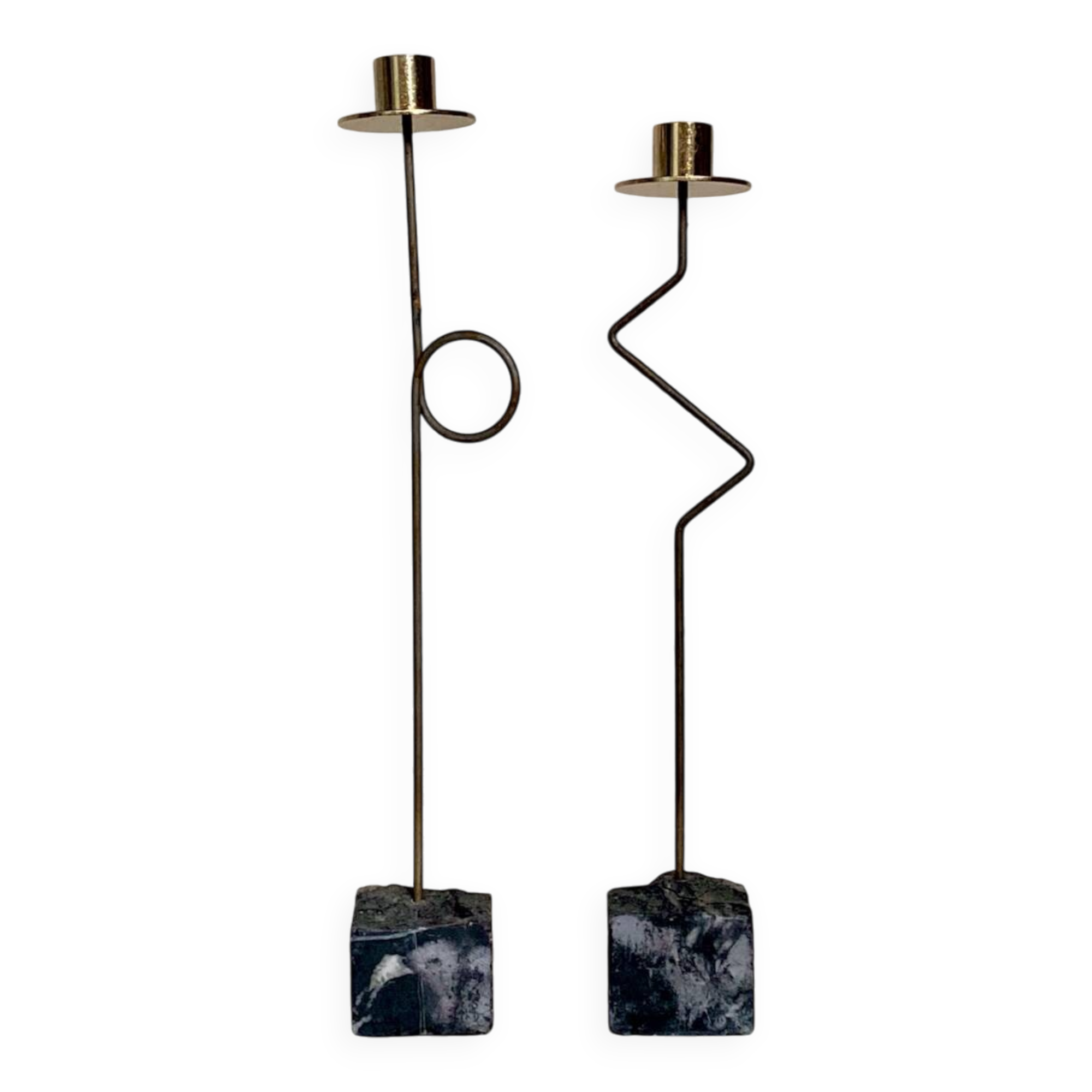 Set of 2 vintage candlesticks by Ehlen Johansson