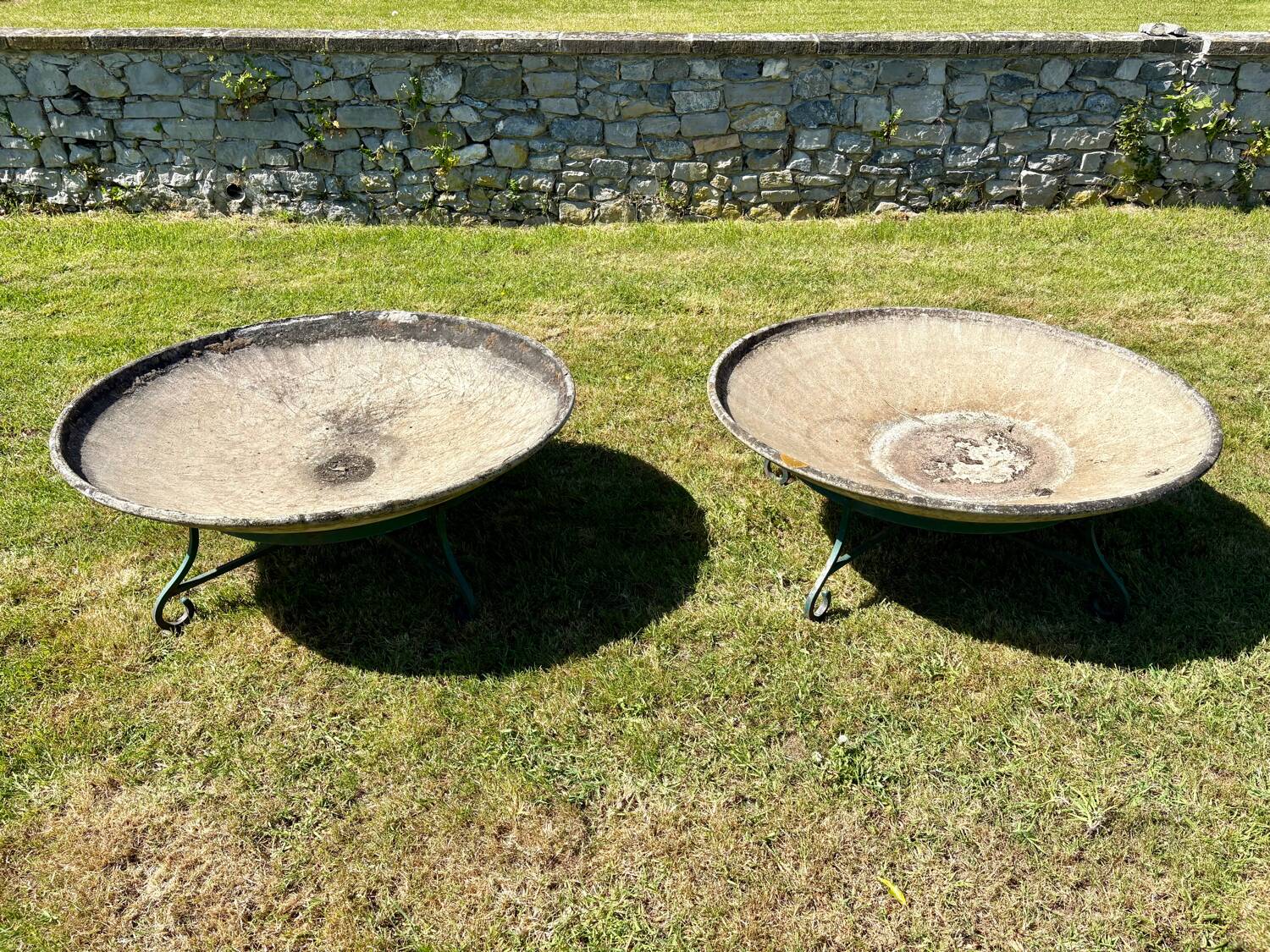 Paire de grandes coupes Willy Guhl – Eternit – jardinières - Années 60