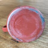 Old enamelled pot and pitcher set
