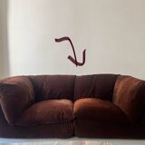 Cinna sofa in golden brown velvet, Roset 1970