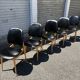 (Lot) 5 Chaises Pégase, Pierre Gurariche pour Baumann