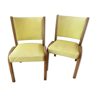 Paire chaises Steiner Bow-Wood
