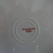 4 Limoges porcelain dinner plates Theodore Haviland Art Deco motifs Ø 24.cm