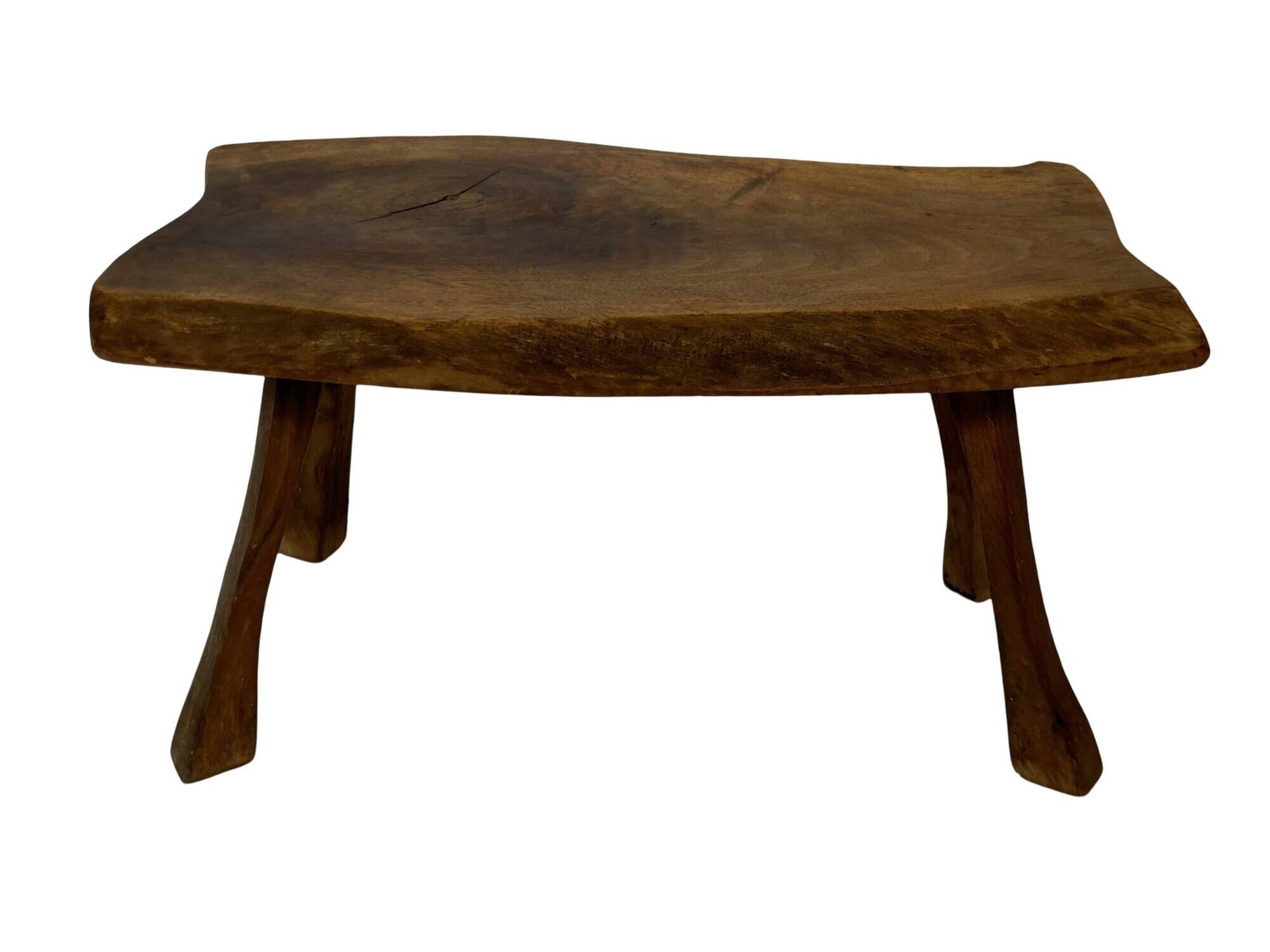 Vintage wooden side table natural design small table