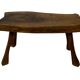Vintage wooden side table natural design small table