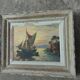 Painting, oil painting on canvas, marine, seaside