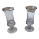 Pair of antique pressed glass liqueur glasses – Bistro style