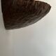 Pair of vintage wall lights, treated rusted metal, France, 1980