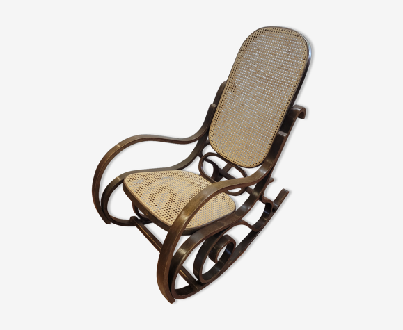 Rocking chair en bois courbé