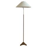 Teak and Brass Floor Lamp by Bergboms