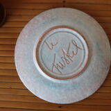 Assiette en céramique des année 50 marie madeleine jolly (le triskel)