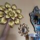 Applique feuilles vintage