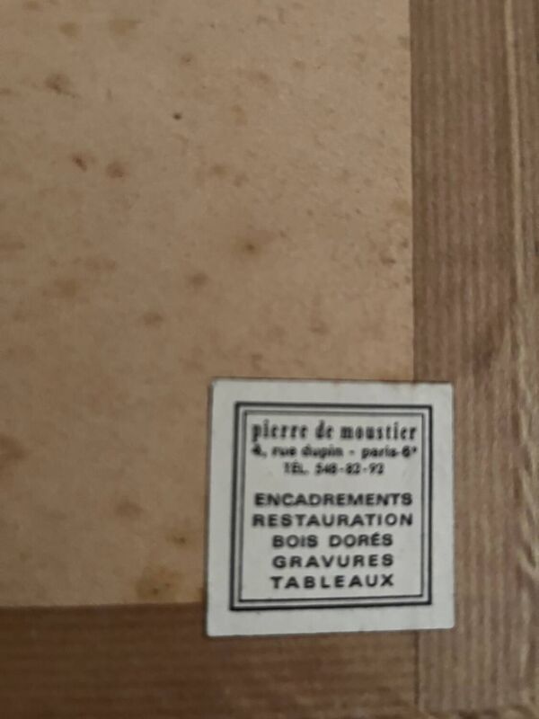 Lithographie dédicacée Madeleine Luka