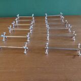 12 Christofle silver metal knife doors, pearl model