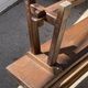 Solid oak farmhouse bench 140cm for rustic farmhouse table 1950
