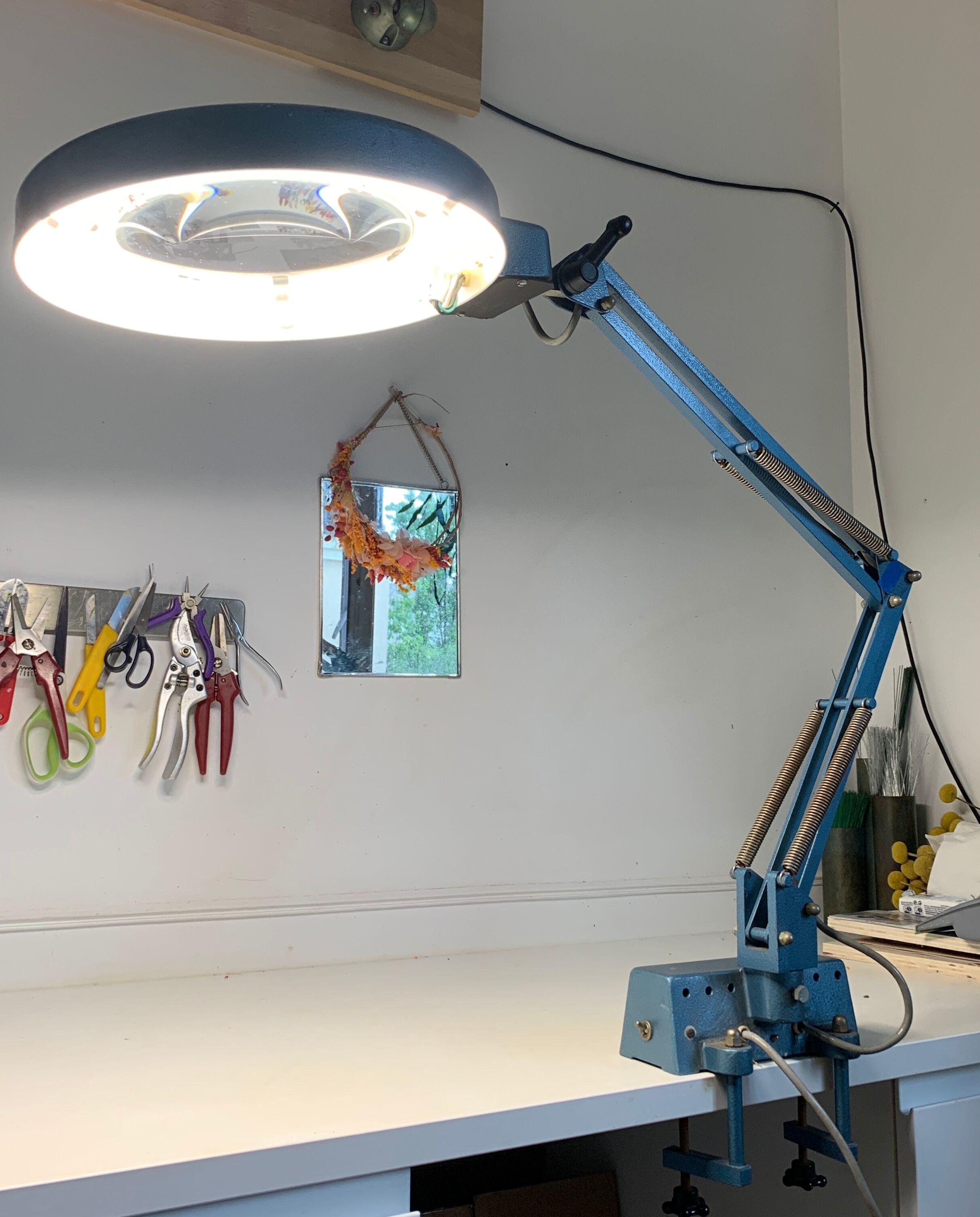 Gruber workshop magnifying lamp