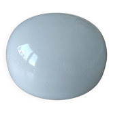 demi-globe en opaline blanche