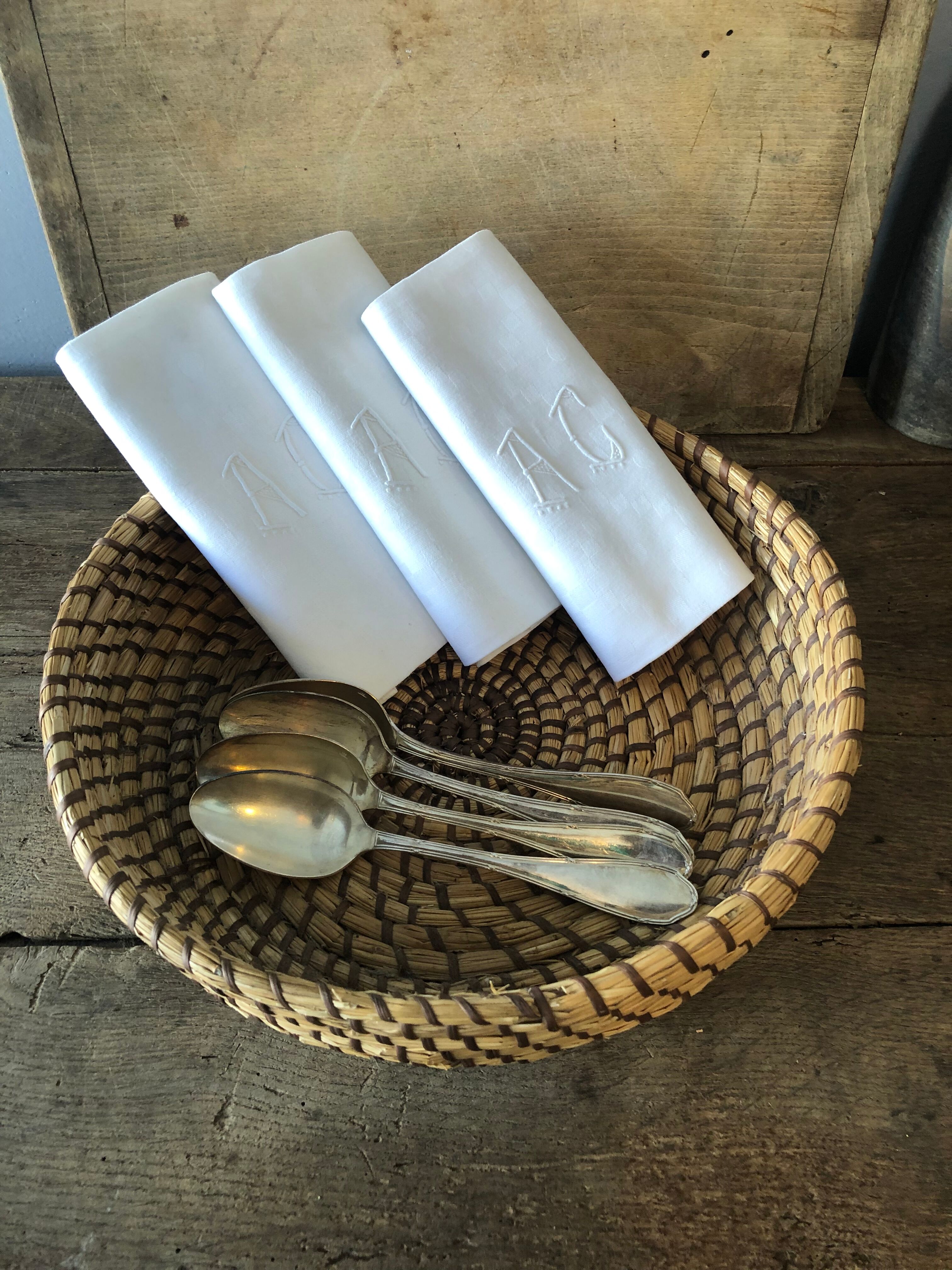 Straw and wicker basket