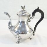 Theiere pourer in solid silver handle in ebene minerve martial fray 19th