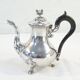Theiere pourer in solid silver handle in ebene minerve martial fray 19th