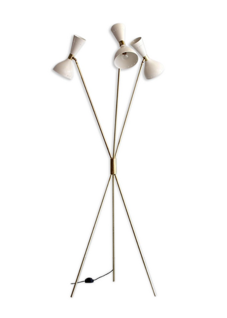 Lampadaire moonlight tripod blanc