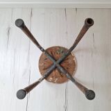 Vintage workshop school stool