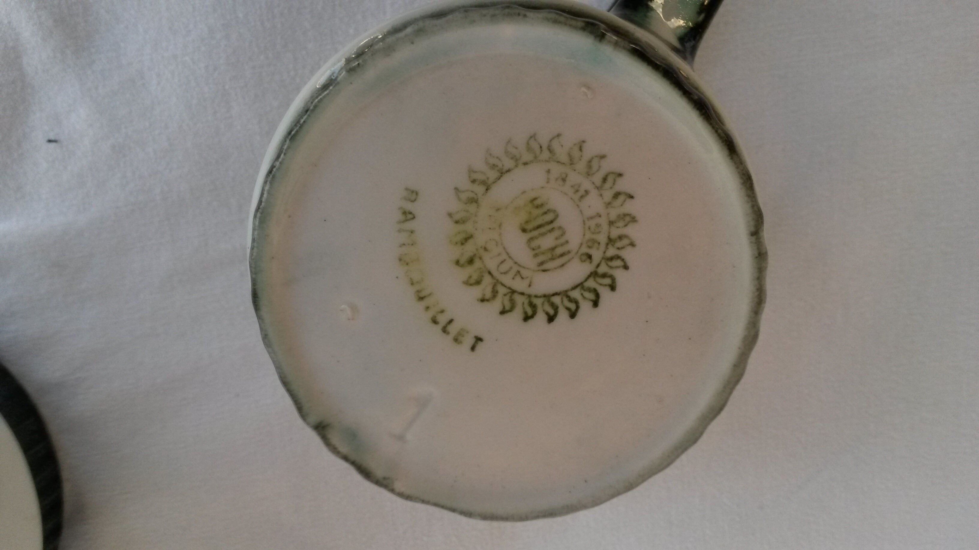 coffee maker / theière and its milk pot brand Boch rambouillet model