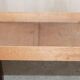 Antique hardwood military campaign desk with writing slope.