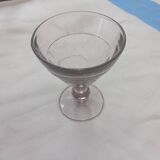 12 old bistro glasses