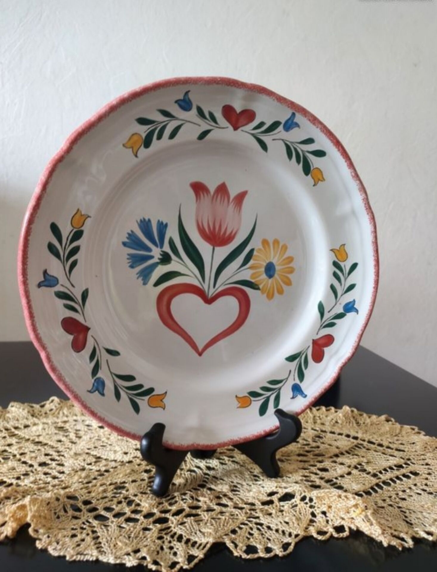 Decorative plate, Art Faience, France