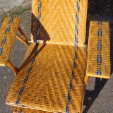 Chaise longue en osier