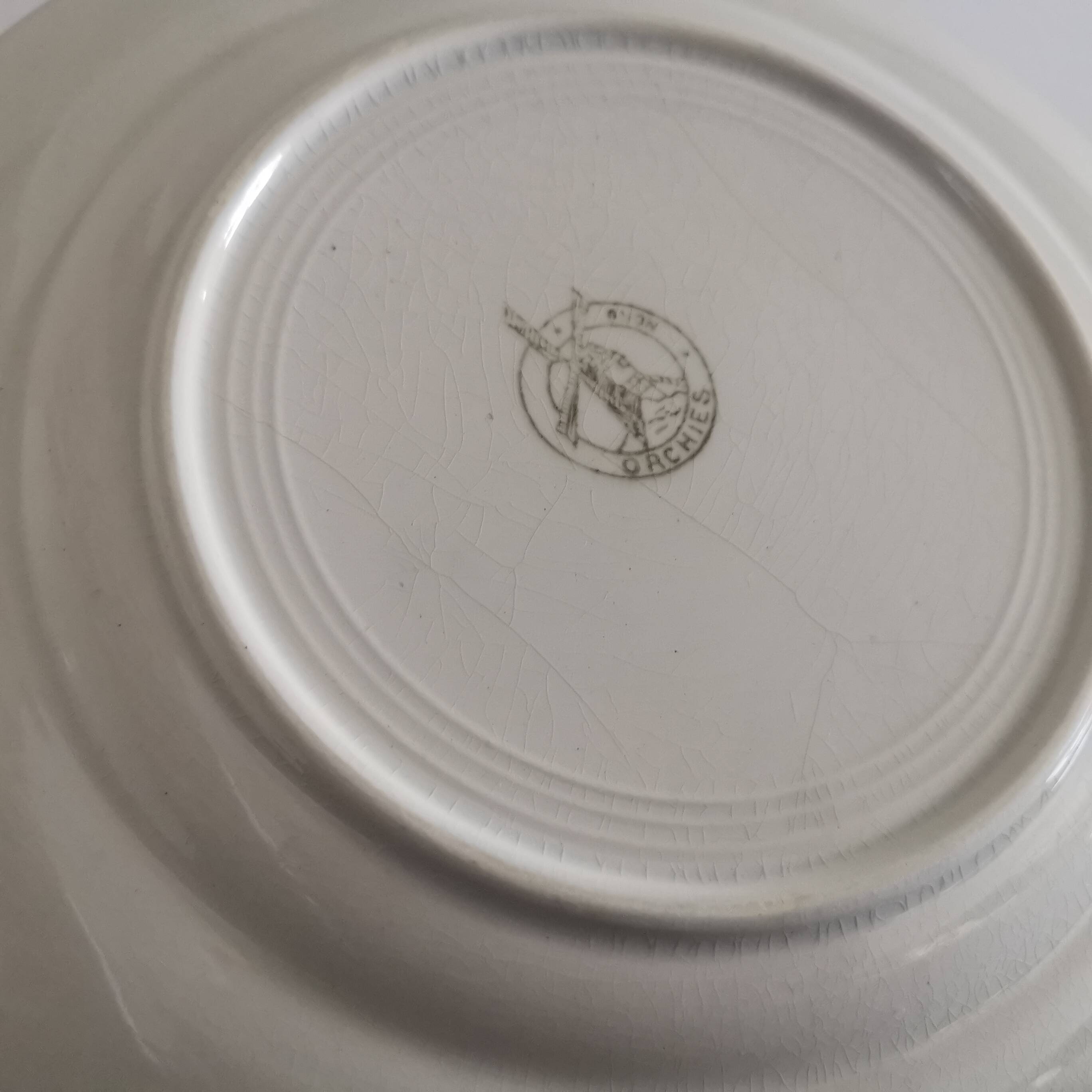 Earthenware soup plates, Moulin des Loups Orchies