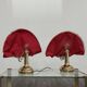 Lampes de table en laiton de style Hollywood Regency, années 1970, ensemble de 2