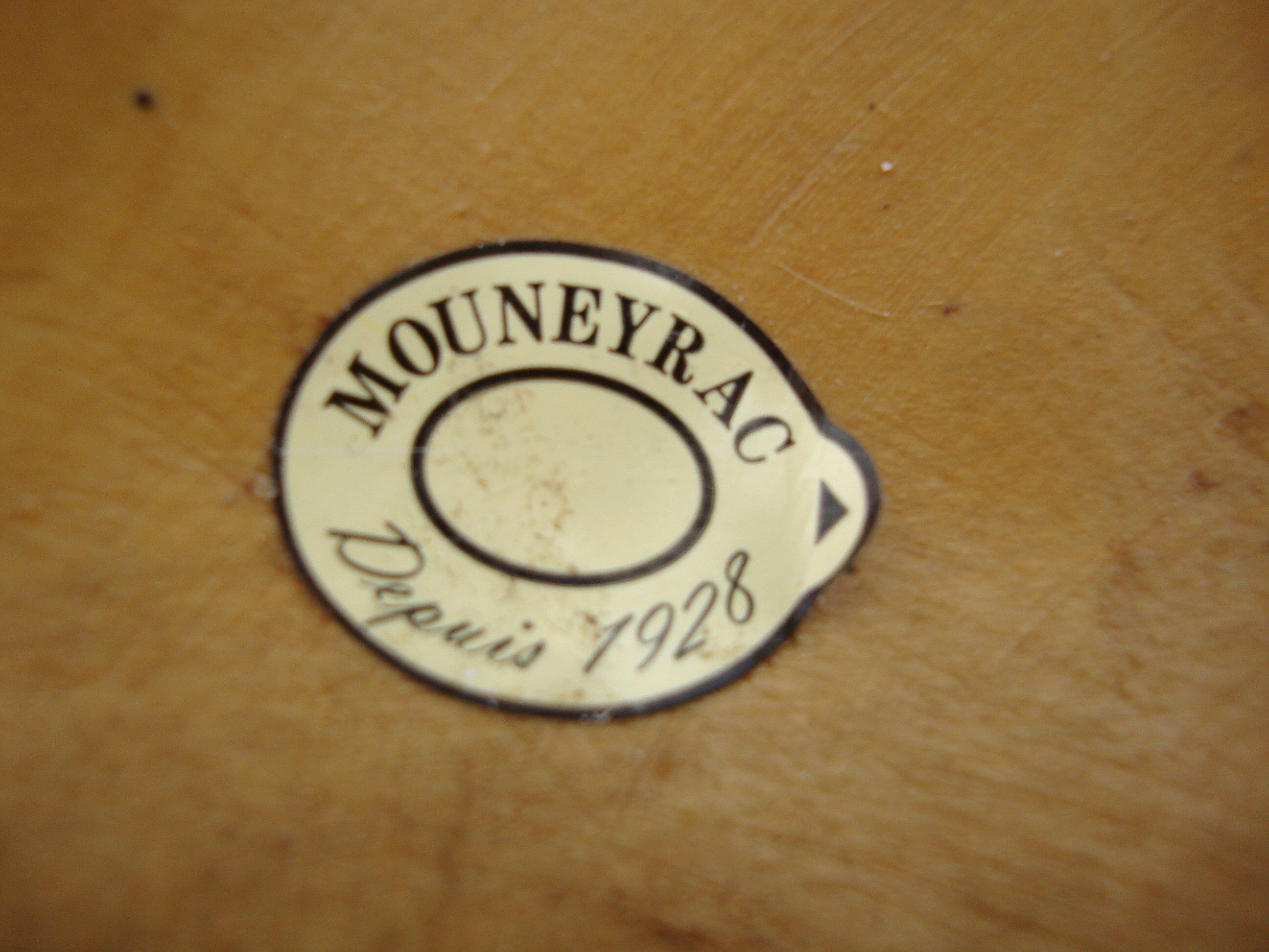 Olive wood fruit cup Marked Jean paul Brain Vallauris