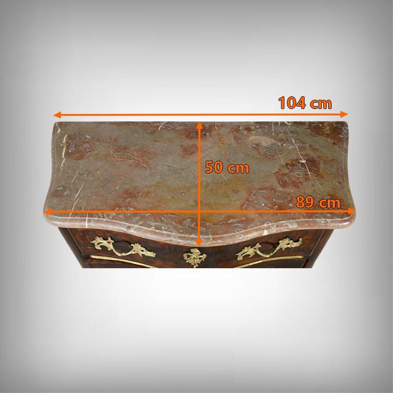 Rosewood Marquetry Chest of Drawers, Louis XIV Period – Early 18th Century