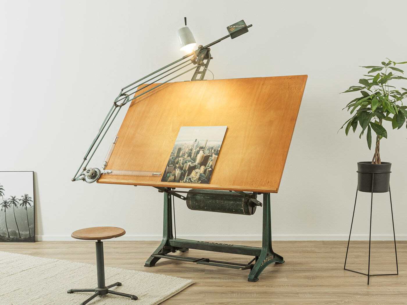 1950s architect´s table, nestler
