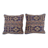 Set of 2 vintage Turkish cushion covers 51x51 cm