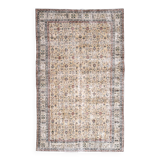 6x10 Floral Turkish Vintage Rug 199x309Cm SK 240627