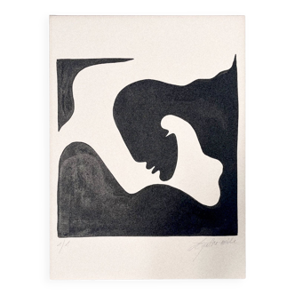 " Formes et rêveries III ", 2023, format 30 x 40 cm, exemplaire unique par Atelier Agapé