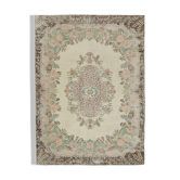 Hand-Knotted Antique Turkish Beige Rug 213 cm x 294 cm - 25059