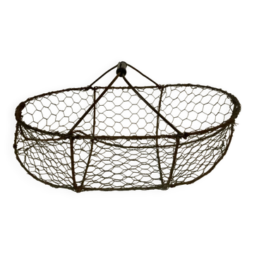 Panier métallique vintage