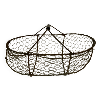 Vintage metal basket