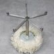 Modernist Bauhaus Swivel Stool in Chrome and Sheep, 1950s